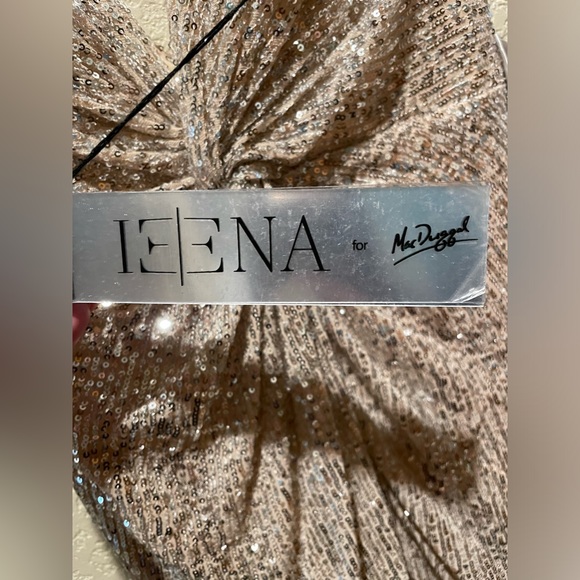 NWT Mac Duggal Style 26496 Knotted Waist Plunging Neckline, Sequins Dress Size 8 - Picture 10 of 10